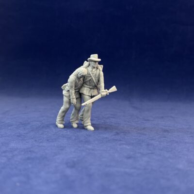 Confederate soldier assisting wounded alternative
