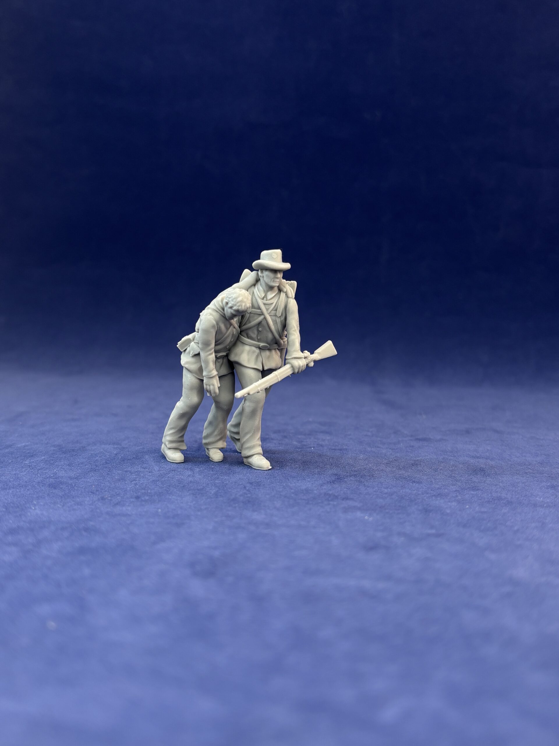 Confederate soldier assisting wounded alternative