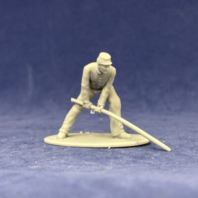 Union canoneer in kepi with handspike