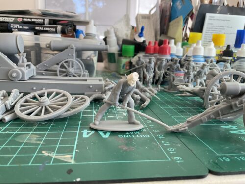 Confederate canoneer in kepi with handspike photo review