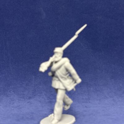 Advancing infantry in Kepi Long jacket medium beard