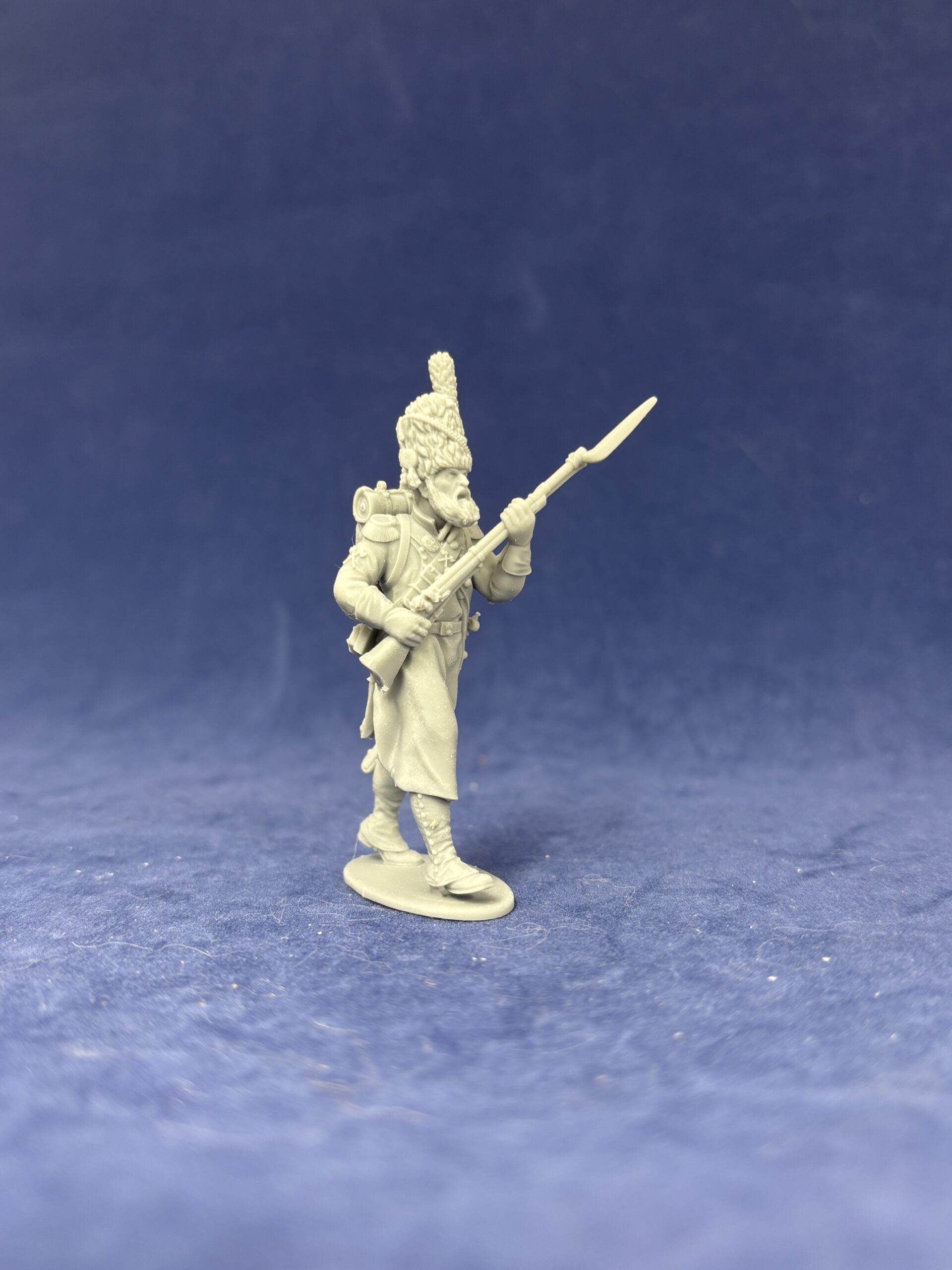 French Sapeur walking. 1809/12 campaigns, full dress uniform