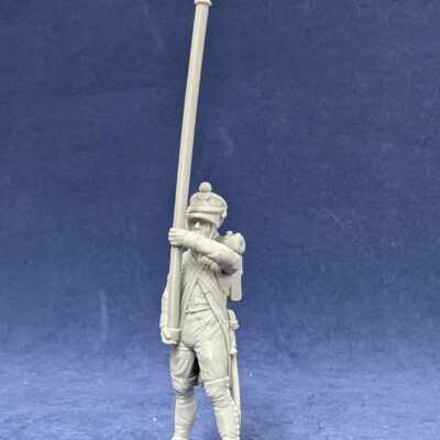 French flag bearer standing. 1809/12 campaigns, full dress uniform