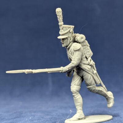 French Voltigeur running. 1809/12 campaigns, full dress uniform