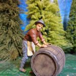 Medieval civilian rolling big barrel - NCM photo review