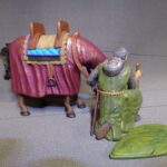 Medieval knight praying -  with horse - NCM photo review