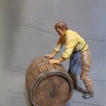 Medieval civilian rolling big barrel - NCM photo review