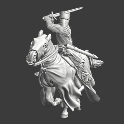 Mounted Teutonic Knight with two-hand sword - NCM