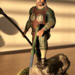 Gaul Chieftain standing with spear and shield photo review