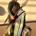 Gaul Chieftain standing with spear and shield photo review
