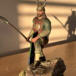 Gaul Chieftain standing with spear and shield photo review