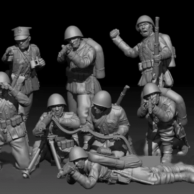 Polish WWII Infantry 1939 Set of 10 models