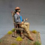 Hard boiled cowboy in rocking chair photo review