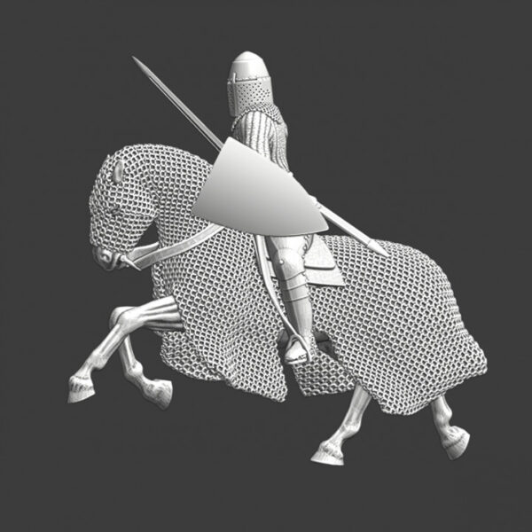 Medieval Danish Vassal Knight On Chainmail Horse - NCM • Speira Miniatures