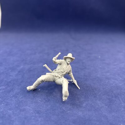 Cavalry Soldier Falling off, with two pistols