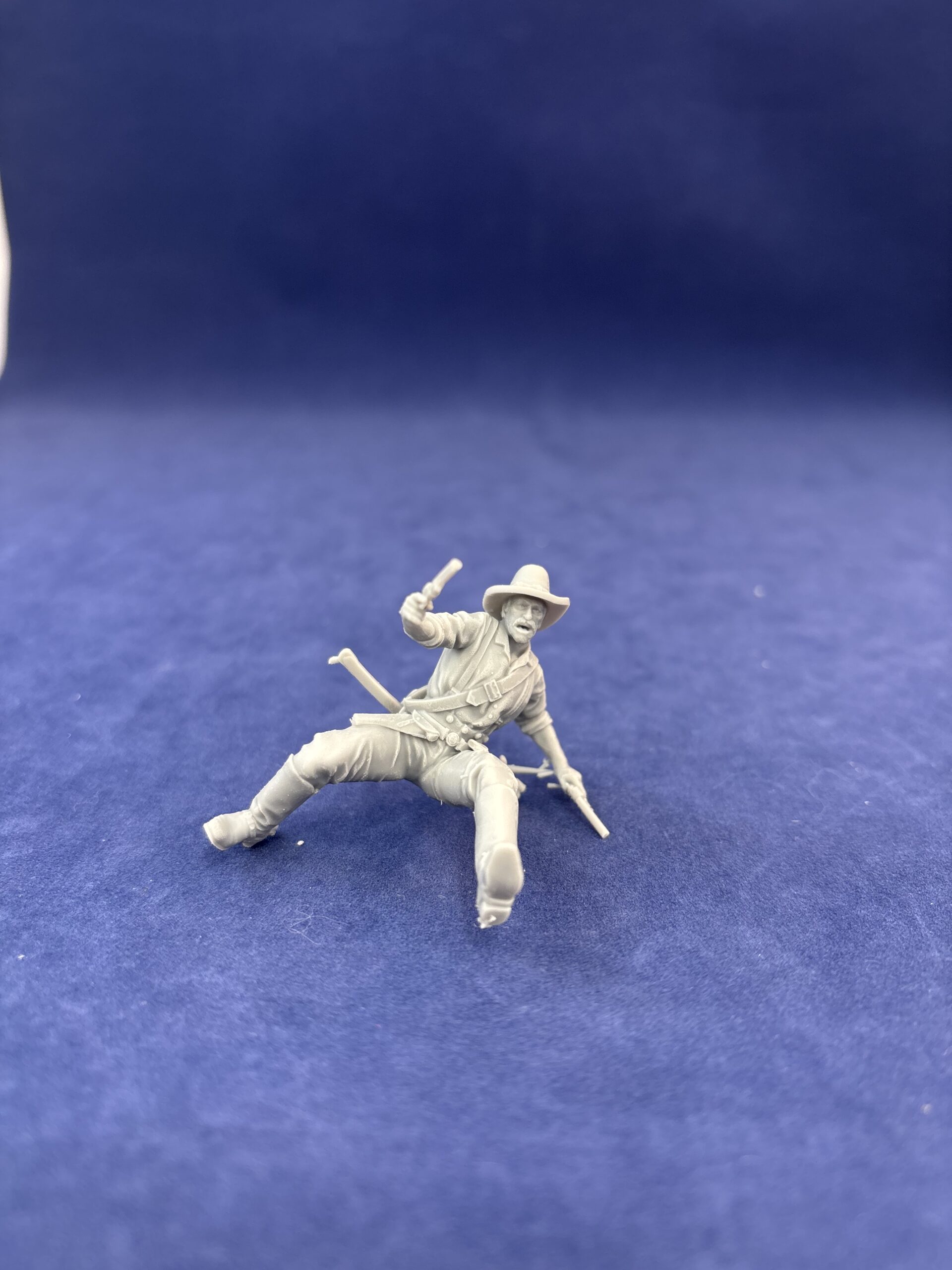 Cavalry Soldier Falling off, with two pistols