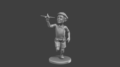 1930 to 1950 Civilian Little Boy 4 flying toy airplane