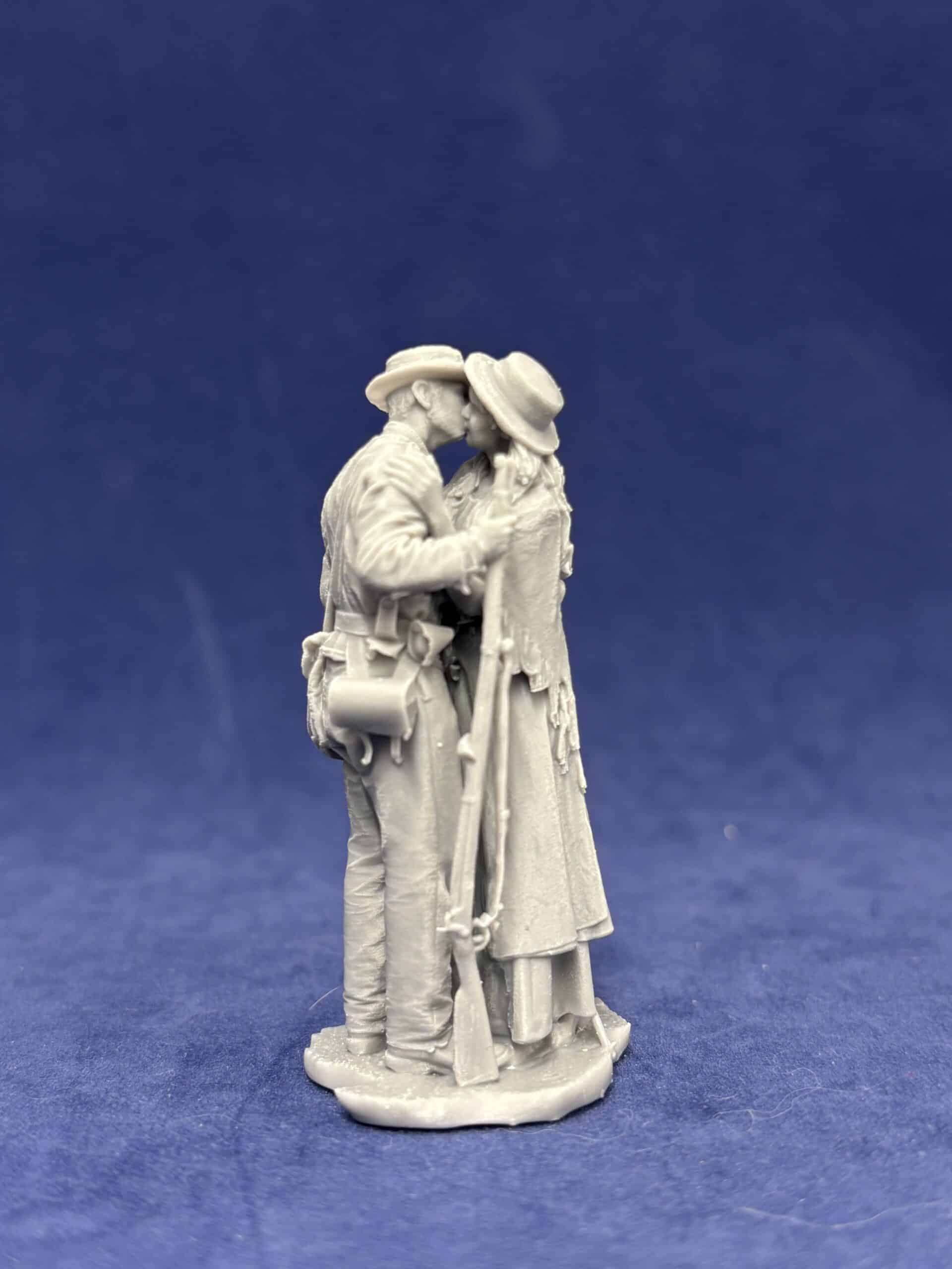 Young soldier kissing wife goodbye - Image 2