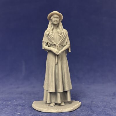 Young woman standing looking apprehensive