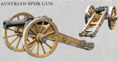 Austrian 8 pdr Gun Cannon