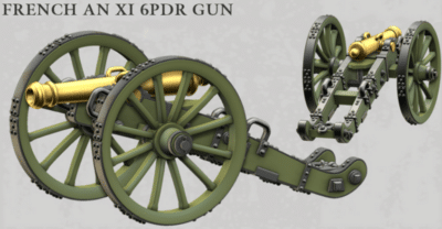 French An XI 6pdr Cannon