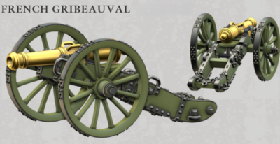 French Gribeauval 12pdr Cannon