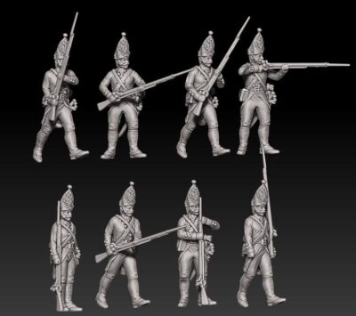 Napoleonic russian grenadiers 1799 set 2