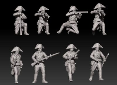 Napoleonic russian jagers 1799 in bicorne set 1