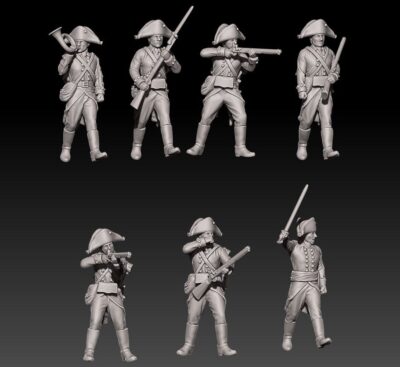 Napoleonic russian jagers 1799 in bicorne set 2