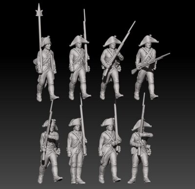 Napoleonic russian musketeers 1799 in bicorne set 2