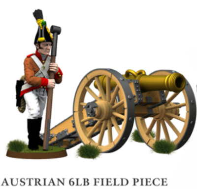 Napoleonic Austrian 6lb Field piece gun Cannon (Copy)