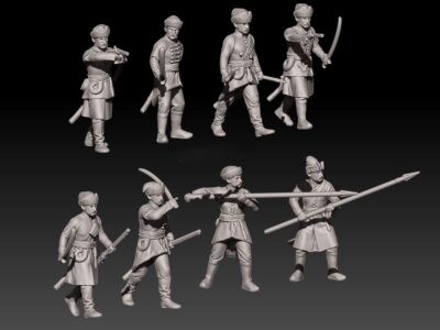 Zaporozhian cossacks in close combat set 2