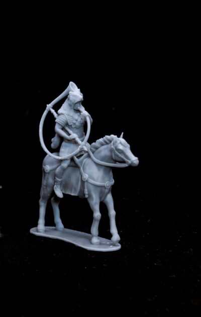 Roman Cornu player with bearskin