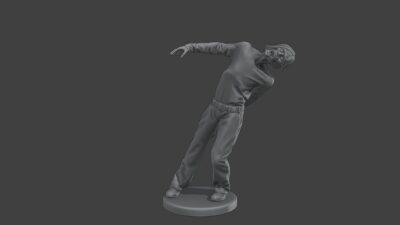 Zombie civilian leaning