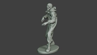 Zombie in hazmatsuit