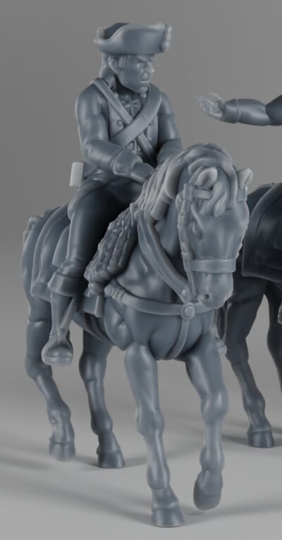 Revolutionary War Mounted Officer v1