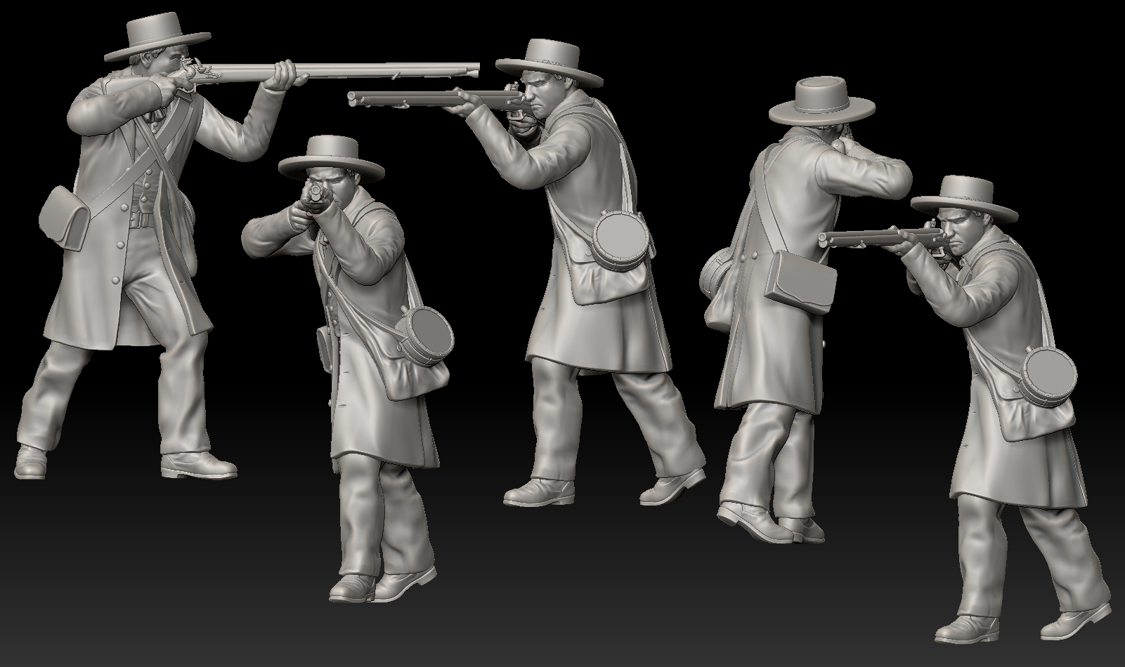 Alamo Defender Standing firing rifle