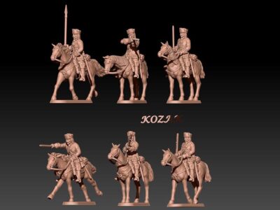 Russian dragoons for Great Northern War in Karpus hats