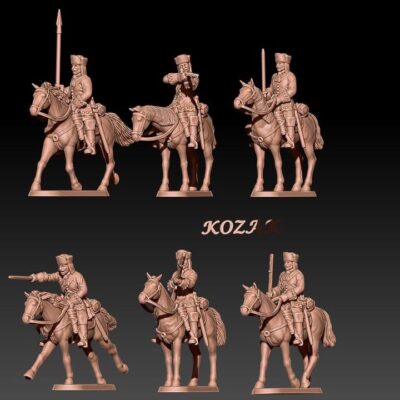 Russian dragoons for Great Northern War in Karpus hats