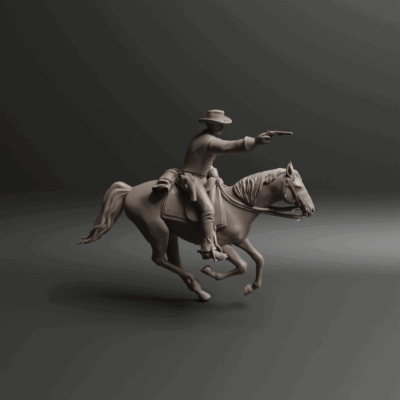 Fast Wild West Cowboy pistol out