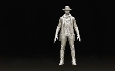 Cowboy at showdown