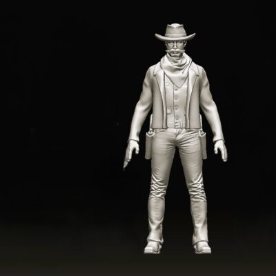 Cowboy at showdown