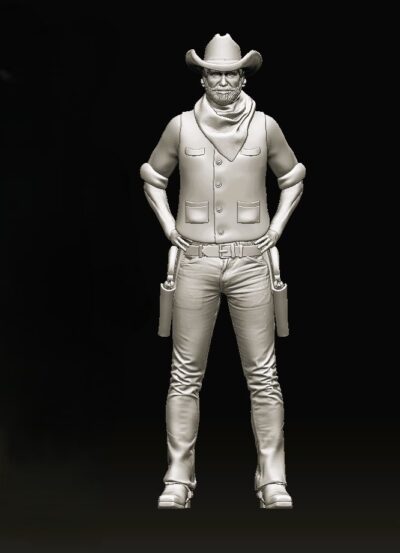 Cowboy standing confident