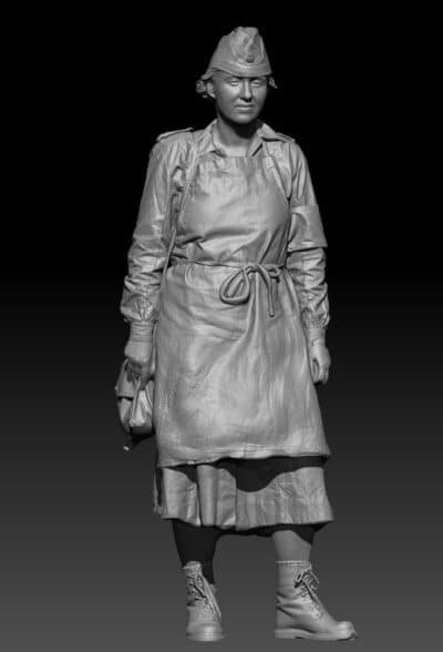 Nurse standing still, WW2