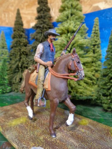 Click to view full screen Wild West Cowboy riding slow photo review