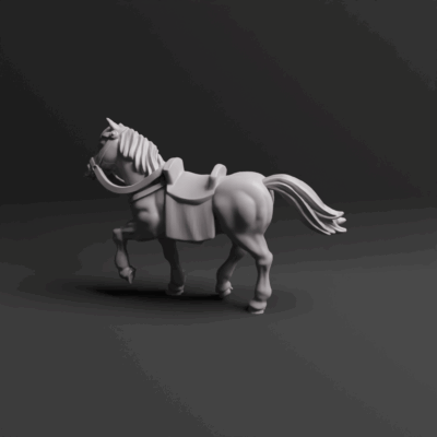 Germanic Cavalry Command Banner 01 Horse