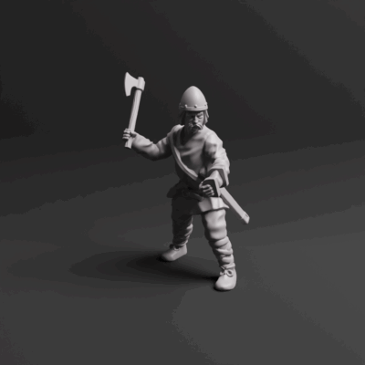 Germanic Warrior With Axe 01