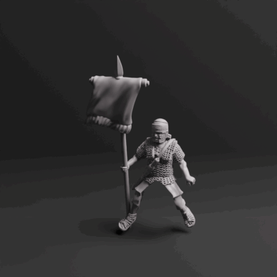 Roman Auxiliary Cavalry Command Banner 01