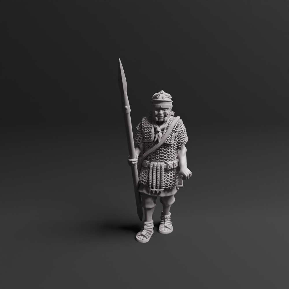 Roman Auxiliary Spearmen Marching 01