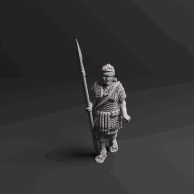 Roman Auxiliary Spearmen Marching 03